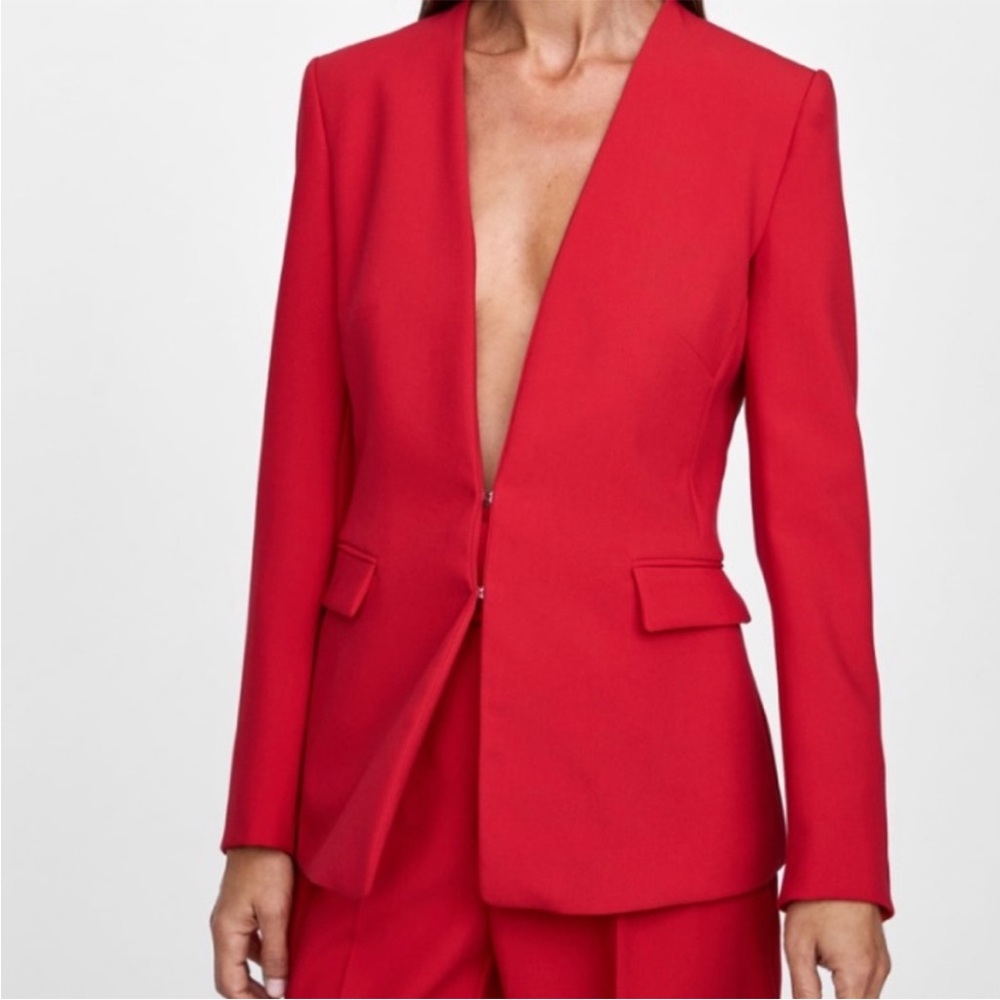 ZARA Red Blazer